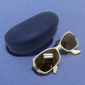 ProDesign Denmark 8604 White Marbled Frame Sunglasses with Blue Carrying Case